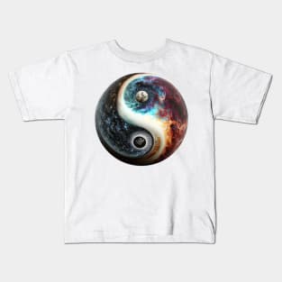 Yin Yang - Galaxy Kids T-Shirt